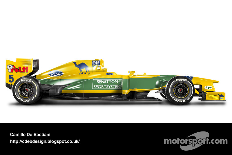 Formel-1-Auto im Retrodesign: Benetton 1993