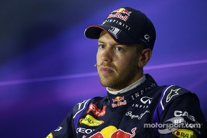 Sebastian Vettel, Red Bull Racing in the FIA Press Conference