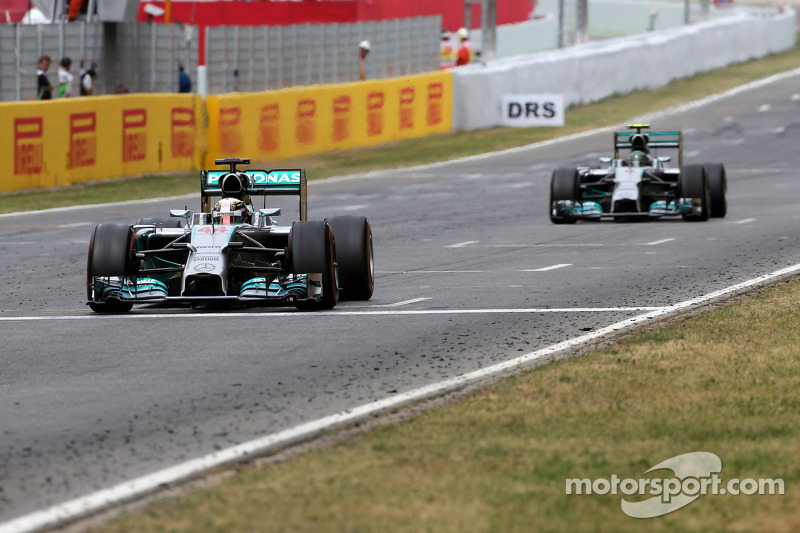 Lewis Hamilton, Mercedes AMG F1 Team and Nico Rosberg, Mercedes AMG F1 Team