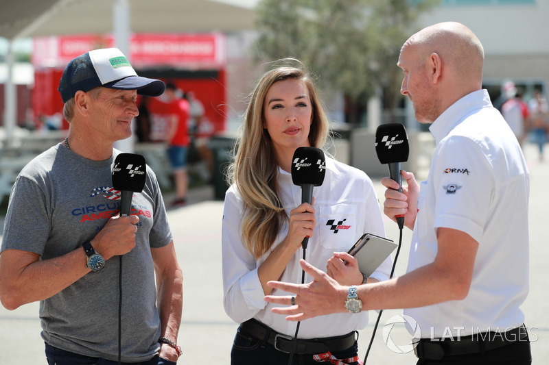 Kevin Schwantz, Amy Dargan, Matt Birt, Dorna Comentaristas TV