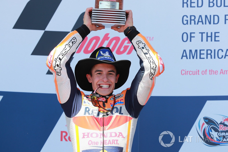 Podium : le vainqueur Marc Marquez, Repsol Honda Team