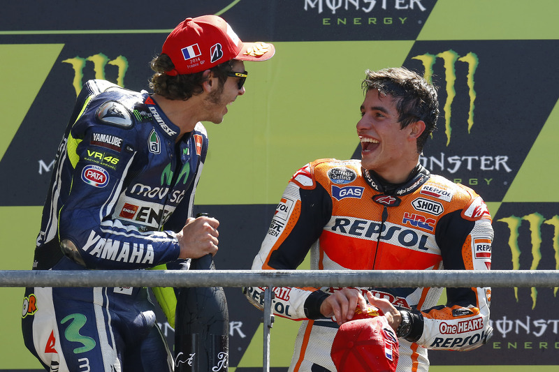 1. Marc Marquez, 2. Valentino Rossi