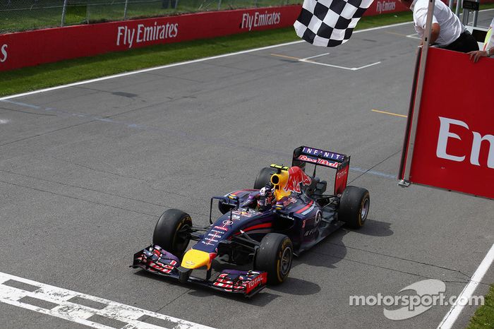 Victoria de Daniel Ricciardo, Red Bull Racing 08, en el GP de Canadá 2014