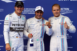 Pole position Felipe Massa, Williams FW36, 2ème Valtteri Bottas, Williams FW36, 3ème Nico Rosberg, Mercedes AMG F1 W05