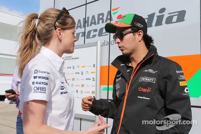 Susie Wolff, Williams piloto de desenvolvimento com Sergio Perez, Sahara Force India F1