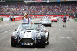 Valtteri Bottas lors de la parade des pilotes