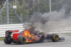 Daniil Kvyat victime d'un incendie