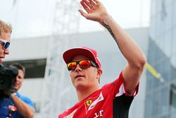 Kimi Raikkonen, Ferrari en el desfile de pilotos