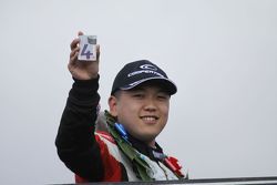 Race winner Martin Cao