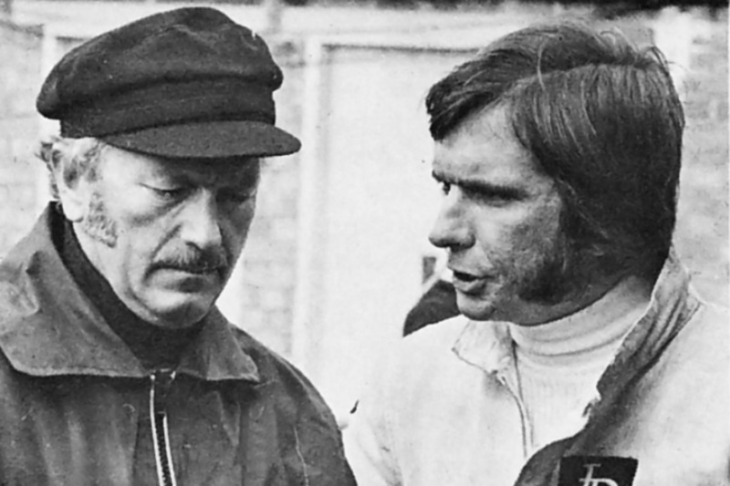 Emerson Fittipaldi y Colin Chapman