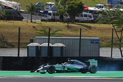 Lewis Hamilton, Mercedes AMG F1 W05, spint tijdens de race