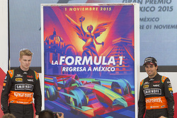 Poster do GP do México com Nico Hulkenberg e Sergio Perez