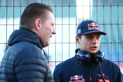 Max Verstappen, Scuderia Toro Rosso, met zijn vader Jos Verstappen
