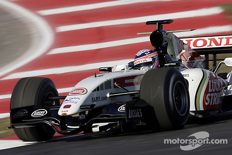 Takuma Sato testing new BAR Honda 007