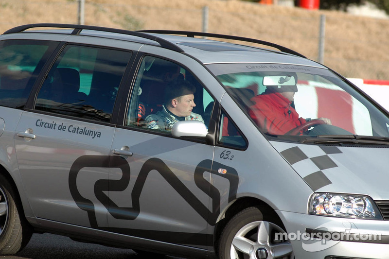 Kimi Raikkonen safety vehicle