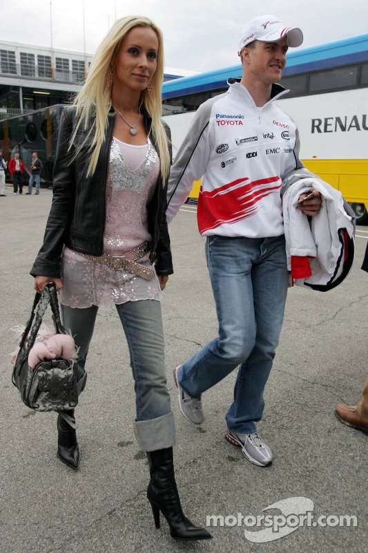 Ralf Schumacher with wife Cora