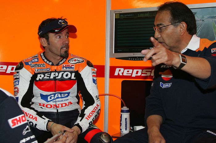 Max Biaggi with Erv Kanemoto
