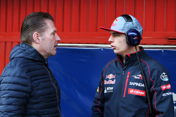 Max Verstappen, Scuderia Toro Rosso, mit seinem Vater Jos Verstappen