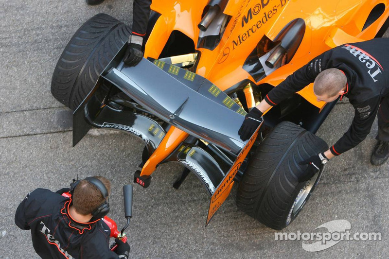 Detail van de nieuwe McLaren MP4-21