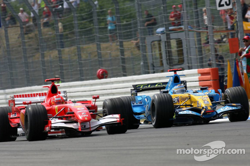 Michael Schumacher y Fernando Alonso