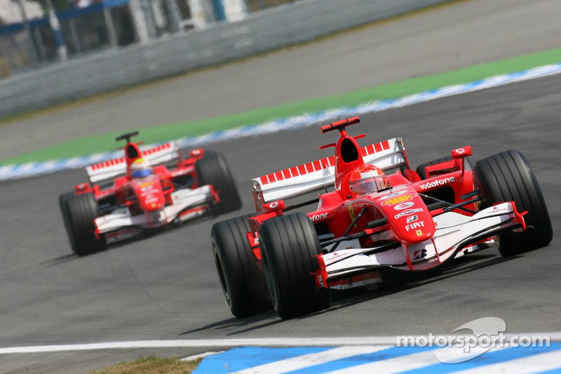 Michael Schumacher y Felipe Massa