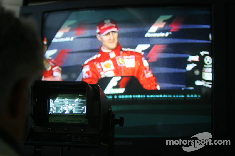 Conferencia de prensa: el ganador de la carrera, Michael Schumacher