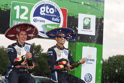 Les vainqueurs Sébastien Ogier et Julien Ingrassia, Volkswagen Polo WRC, Volkswagen Motorsport