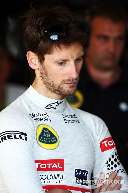 罗曼·格罗斯让, 路特斯f1车队