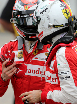 Sebastian Vettel, Scuderia Ferrari y Kimi Raikkonen, Scuderia Ferrari