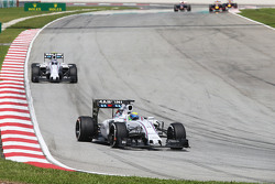 Felipe Massa, Williams FW37 leads team mate Valtteri Bottas, Williams FW37