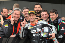 Leon Haslam, Aprilia Racing Team fête sa pole position