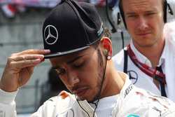 Lewis Hamilton, Mercedes AMG F1 sur la grille