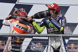 Podium : Valentino Rossi, Yamaha Factory Racing, Marc Marquez, Repsol Honda Team
