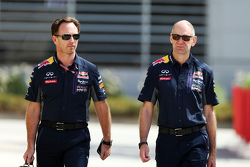 Christian Horner, Team Principal de Red Bull Racing et Adrian Newey, directeur technique de Red Bull Racing