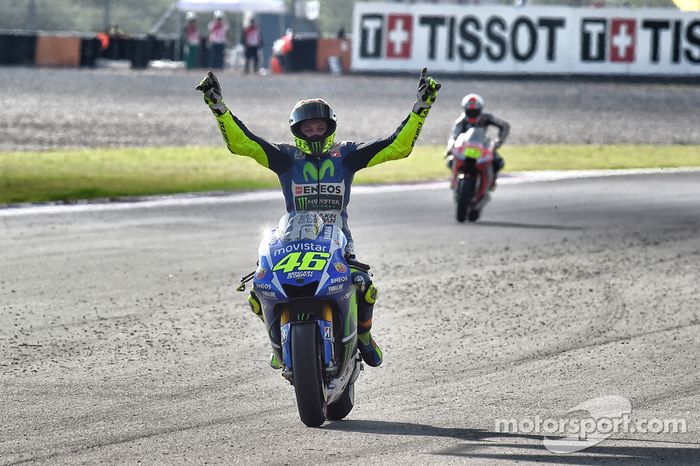 El ganador Valentino Rossi, Yamaha Factory Racing