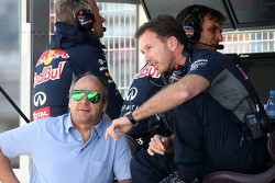 Christian Horner, Team Principal Red Bull Racing et Gerhard Berger