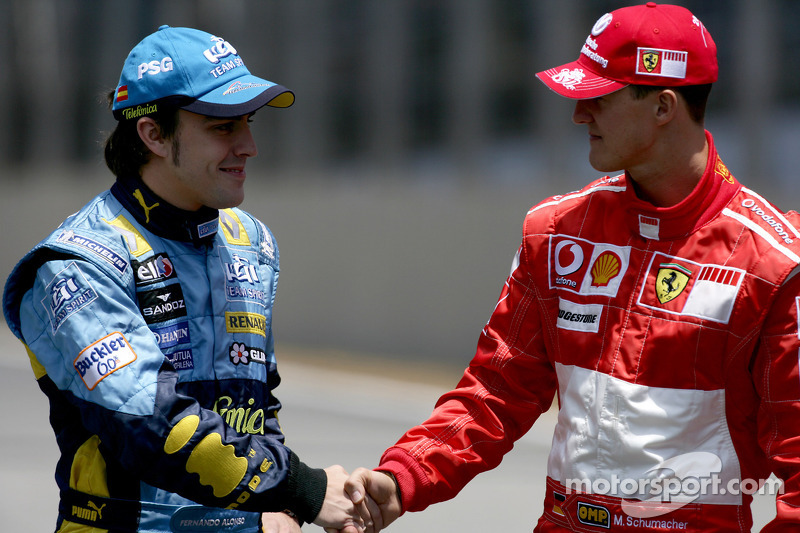 Fernando Alonso y Michael Schumacher