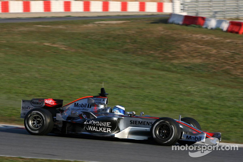 Mika Hakkinen, pilote d'essais McLaren Mercedes