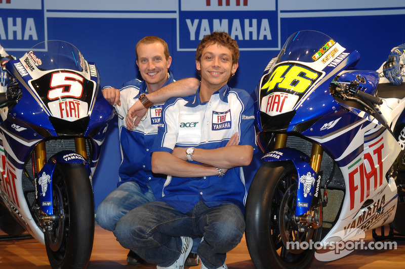 Das Yamaha-Team 2007: Colin Edwards und Valentino Rossi