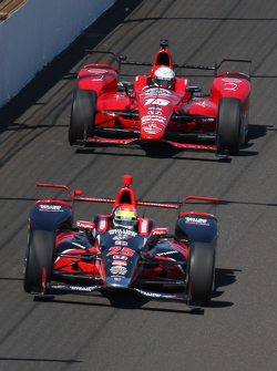 Justin Wilson, Andretti Autosport Honda and Graham Rahal, Rahal Letterman Lanigan Racing