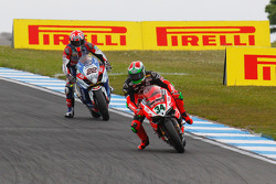 Davide Giugliano, Ducati Team et Alex Lowes, VOLTCOM Crescent Suzuki