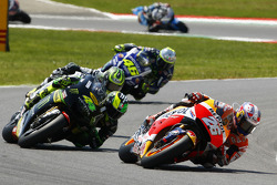 Dani Pedrosa, Repsol Honda Team, Pol Espargaro, Tech 3 Yamaha, Cal Crutchlow, Team LCR Honda, et Valentino Rossi, Yamaha Factory Racing