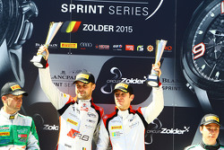 Podio: vincitori della gara Robin Frijns, Laurens Vanthoor