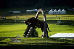 Red Bull Ring ijzeren sculptuur
