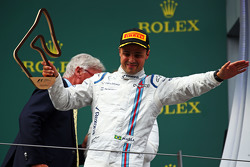 Felipe Massa, Williams celebrates his third position on the podium