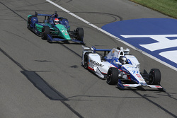 Marco Andretti, Andretti Autosport Honda y Charlie Kimball, Chip Ganassi Racing Chevrolet