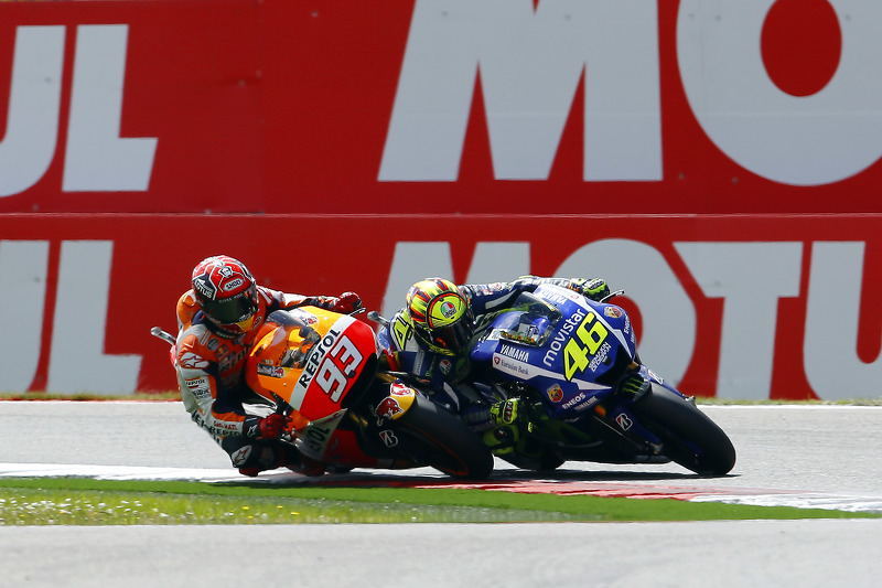 Valentino Rossi, Yamaha Factory Racing and Marc Marquez, Repsol Honda Team