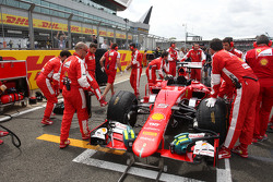 Кими Райкконен, Ferrari SF15-T на стартовой решетке