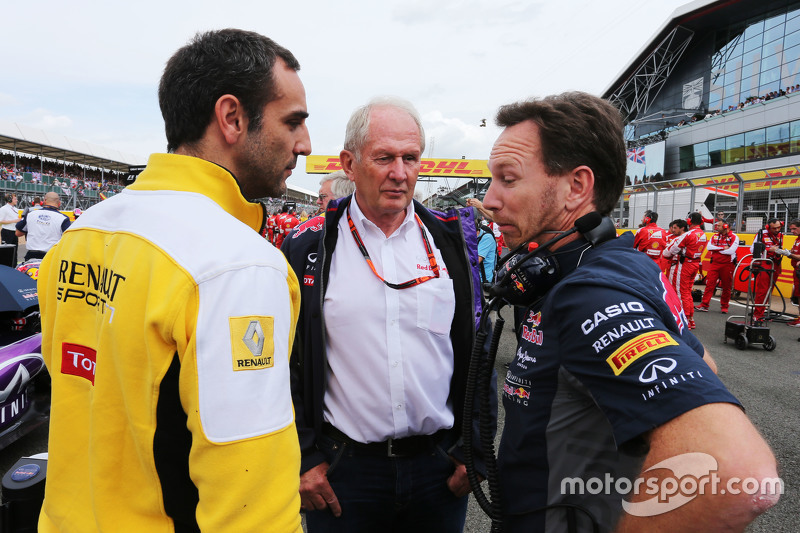 Cyril Abiteboul, Renault Sport F1, Dr Helmut Marko, Red Bull Motorsport y Christian Horner, Red Bull