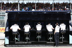 Пит-уолл команды Mercedes AMG F1 Team